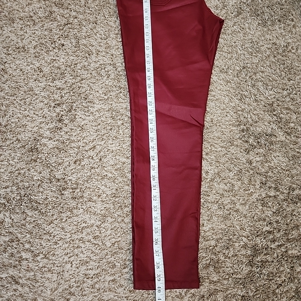 Bisou Bisou Michele Bohbot Skinny Jeggings Red Jeans Denim Pant Cotton Women - Picture 4 of 8